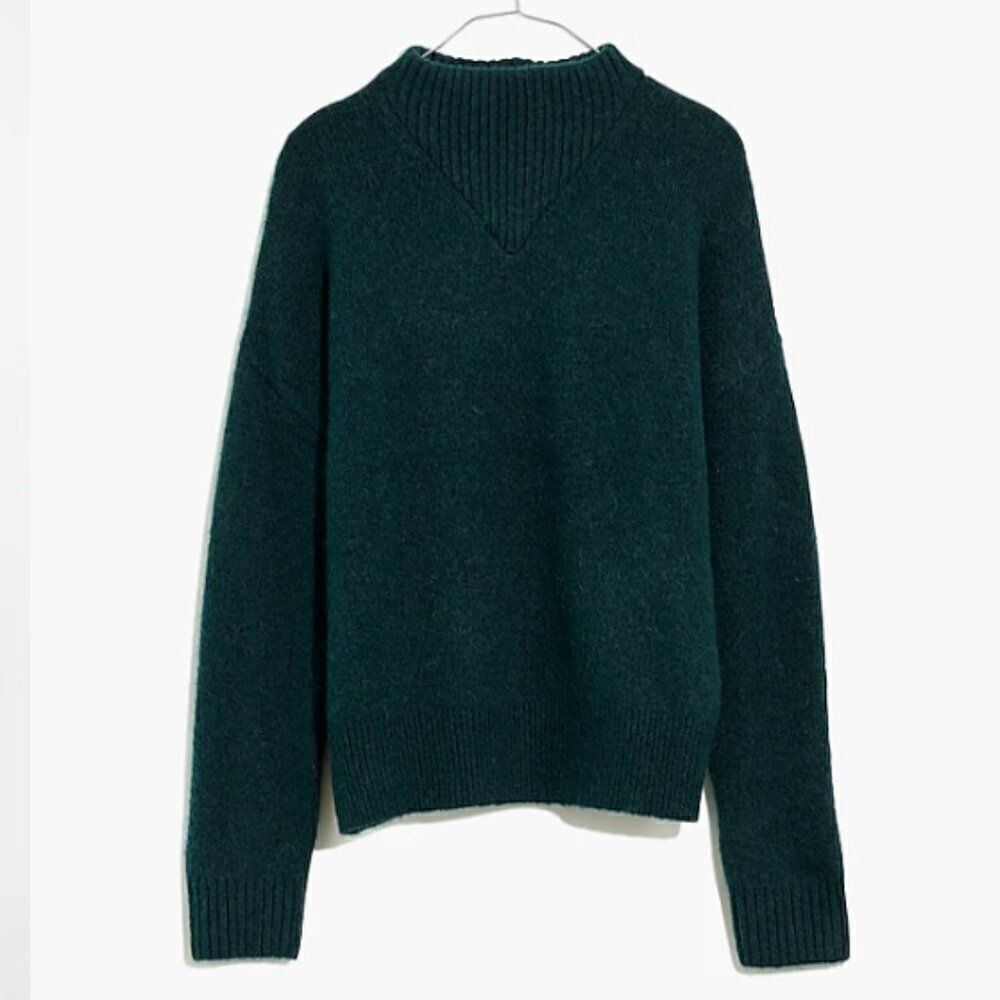 MADEWELL Dillon Mockneck Sweater Green
